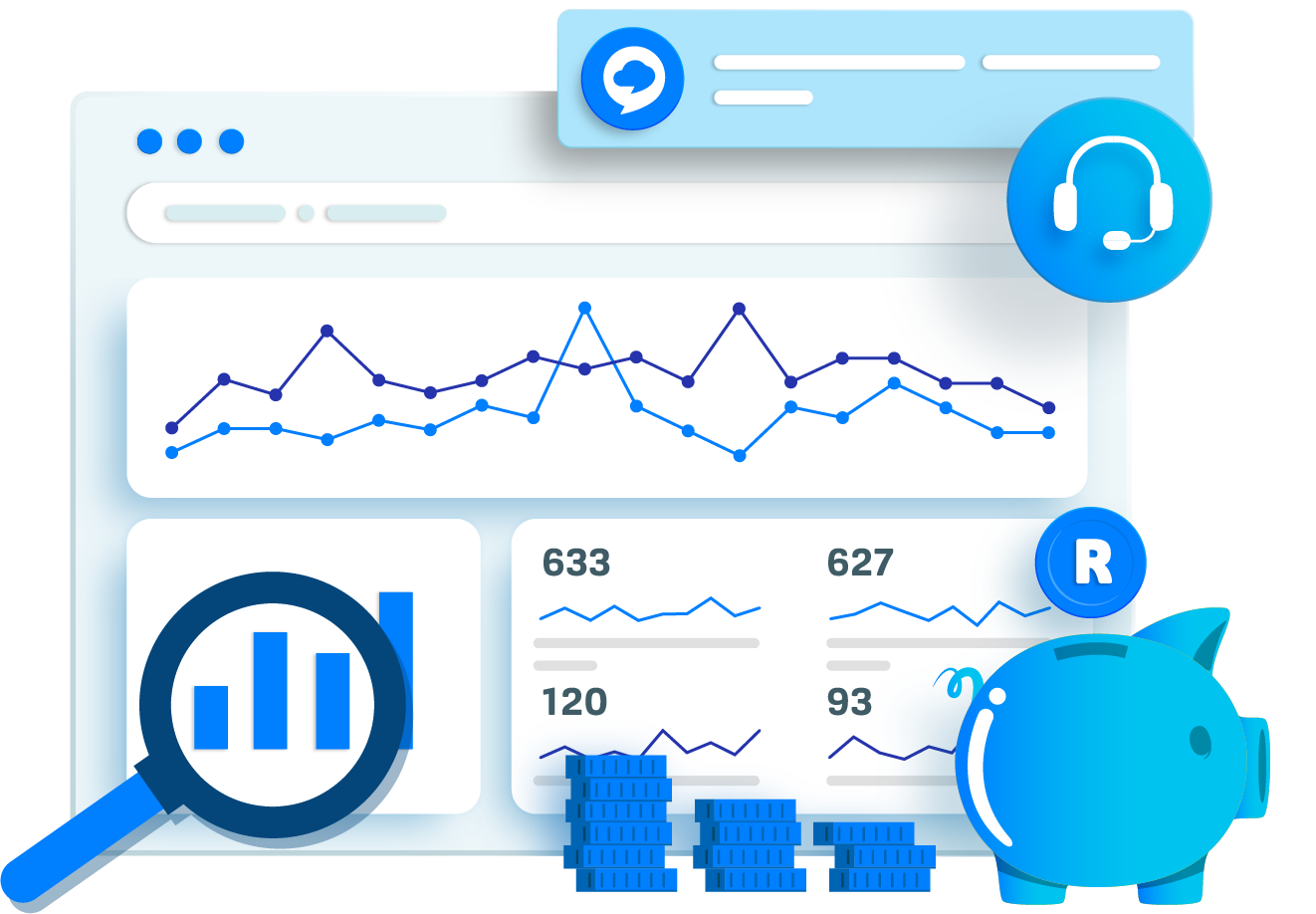 Real-time dashboards and analytics for contact centres