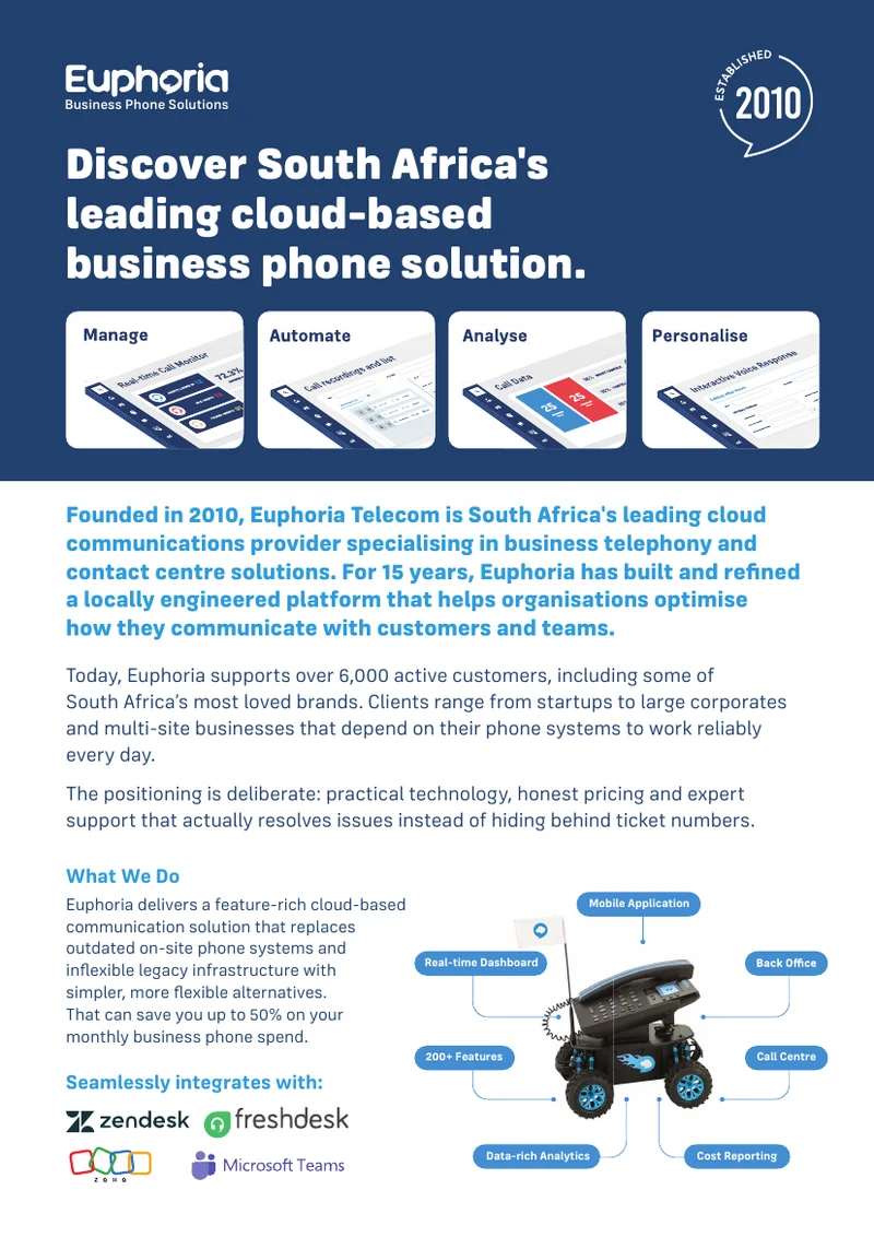 Euphoria Telecom Company Profile — page 1 preview